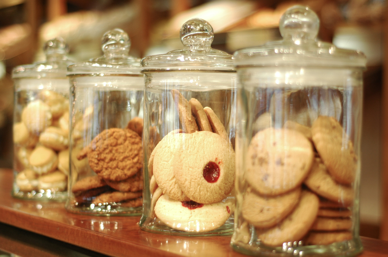 Cookies in jars